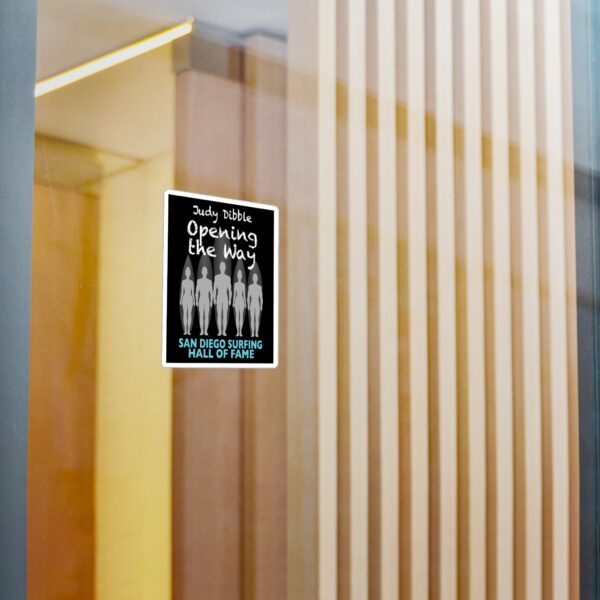 Decal Judy Dibble San Diego Surfing Hall of Fame - Opening the Way Design - Image 2