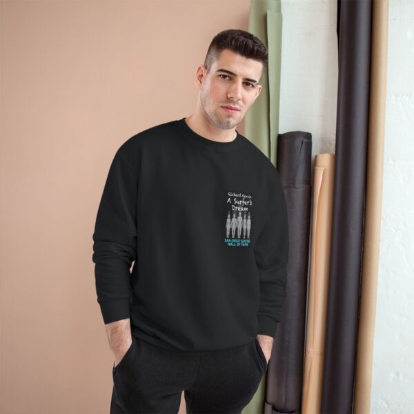 Champion Sweatshirt Richard Kelvin San Diego Surfing Hall of Fame - A Surfer's Dream Design - Image 3