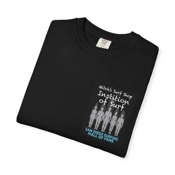 Unisex T-Shirt- Mitch's Surf Shop San Diego Surfing Hall of Fame - Surfing Institution Design - Image 3