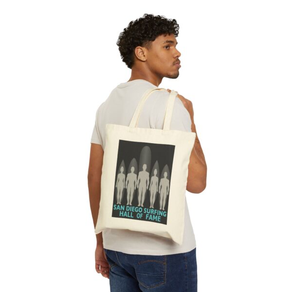 San Diego Surfing Hall of Fame Tote Bag - Eco-Friendly Cotton Canvas - Image 4