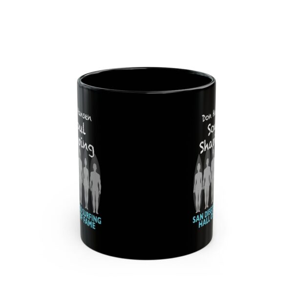 Black Mug Don Hansen San Diego Surfing Hall of Fame - Soul Shaping Design - Image 2