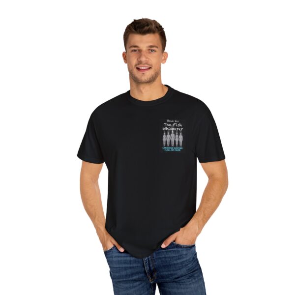Steve Lis San Diego Surfing Hall of Fame Unisex T-Shirt - Fish Whisperer Design - Image 4