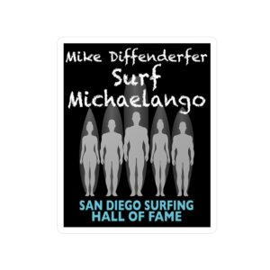 Decal Mike Diffenderfer Surfing Hall of Fame - Surf Michaelango Design
