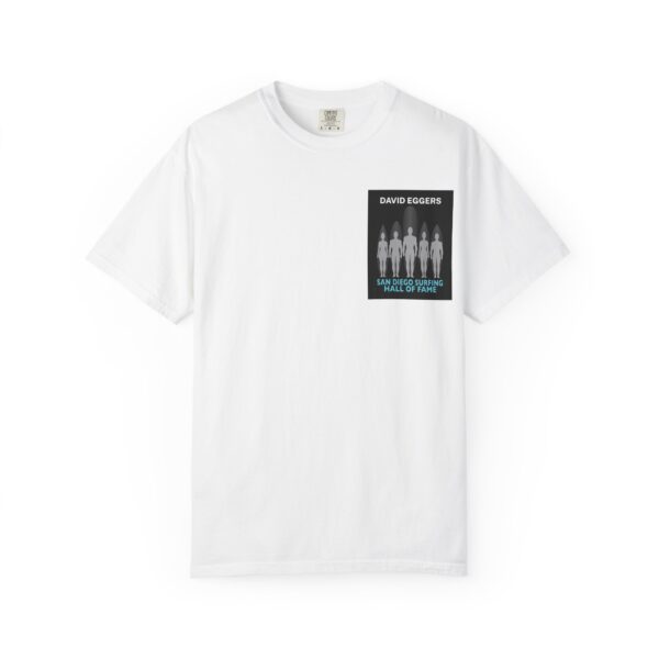 San Diego Surfing Hall of Fame Unisex T-Shirt - David Eggers Gen X Prodigy Design - Image 5