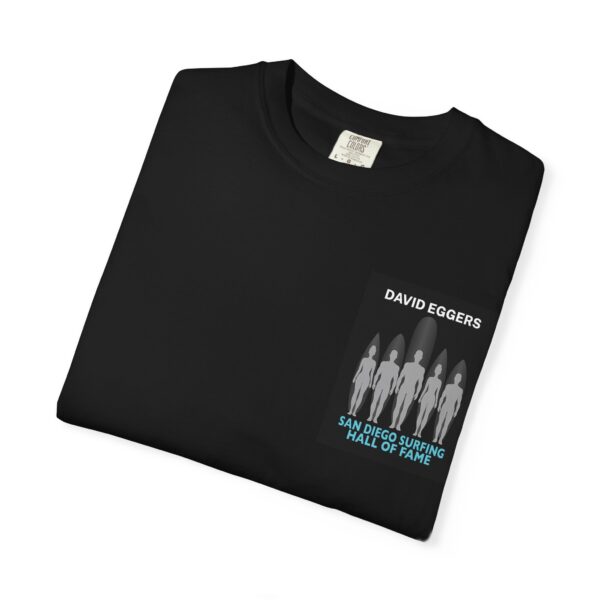 San Diego Surfing Hall of Fame Unisex T-Shirt - David Eggers Gen X Prodigy Design - Image 3