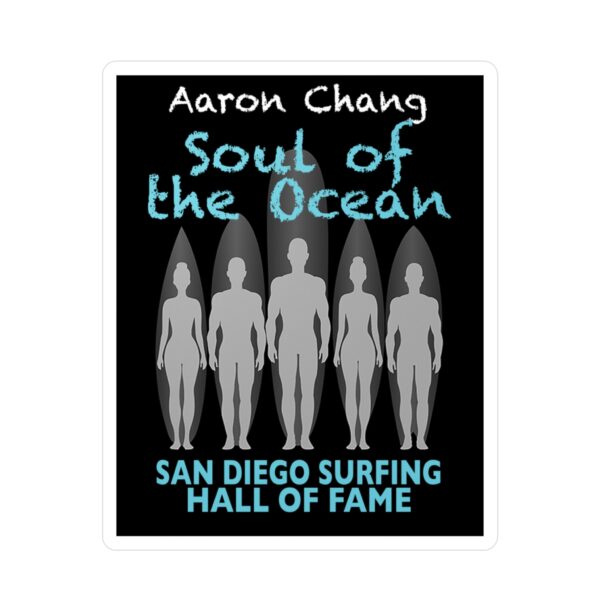Decal Aaron Chang San Diego Surfing Hall of Fame - Soul of the Ocean Design