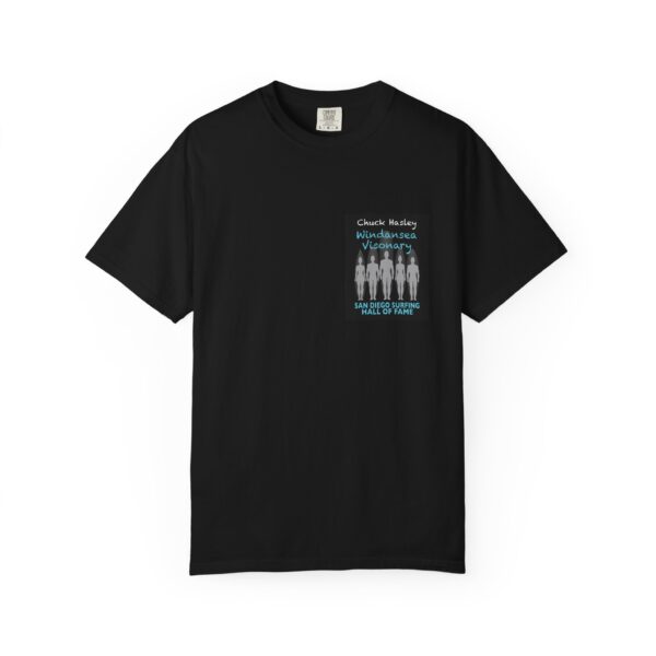 T-Shirt Chuck Hasley San Diego Surfing Hall of Fame.- Windansea Visonary Design