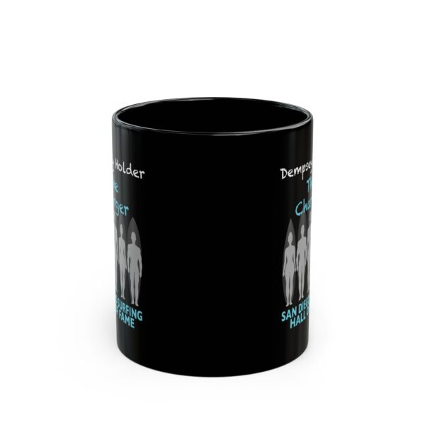 Black Mug Dempsey HolderSurfing Hall of Fame - The Charger Design - Image 2