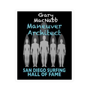 Decal Gary MacNabb San Diego Surfing Hall of Fame - Maneuver Architect Design