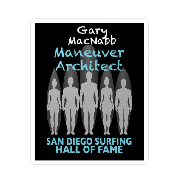 Decal Gary MacNabb San Diego Surfing Hall of Fame - Maneuver Architect Design