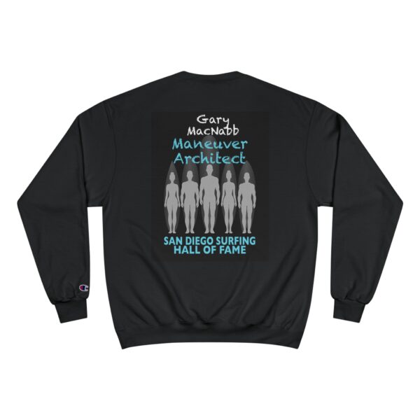 Champion Sweatshirt Gary MacNabb San Diego Surfing Hall of Fame - Maneuver Architect Design - Image 2