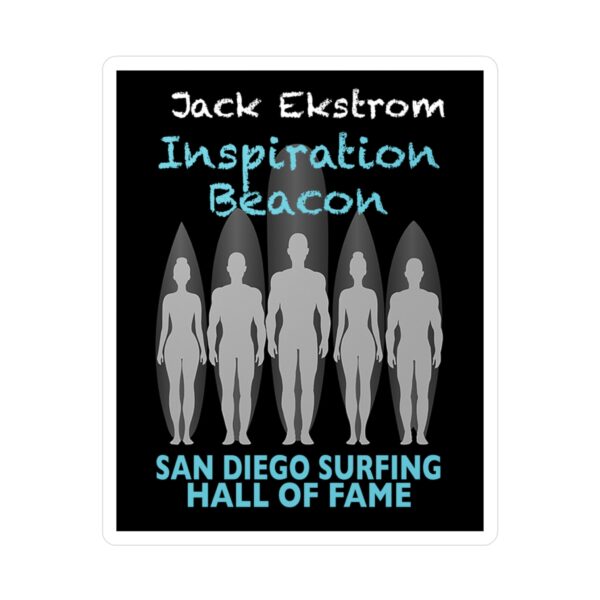 Decal Jack Ekstrom San Diego Surfing Hall of Fame - Inspiration Beacon Design