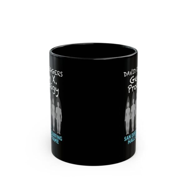 Black Mug David Eggers San Diego Surfing Hall of Fame - Gen X Prodigy Design - Image 2
