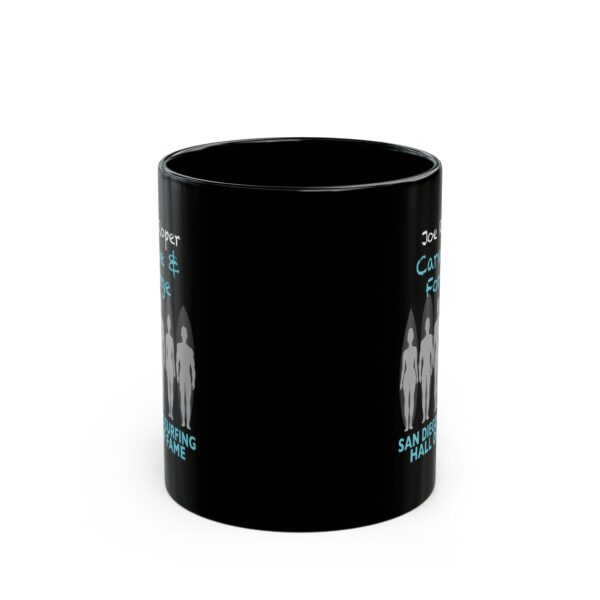 Black Mug Joe Roper San Diego Surfing Hall of Fame - Carve & Forge Design - Image 2