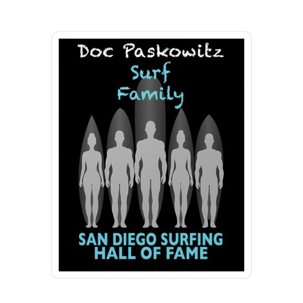 Decal Doc Paskowitz San Diego Surfing Hall of Fame - Surf Family Design
