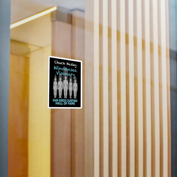 Decal Chuck Hasley San Diego Surfing Hall of Fame - Windansea Visionary Design - Image 2